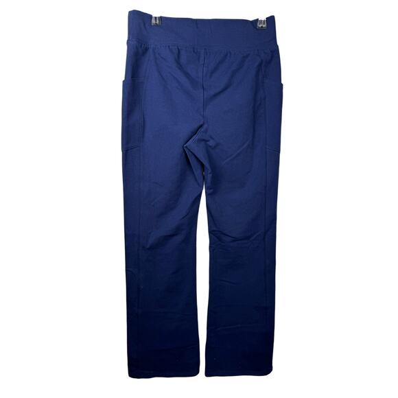 QVC Denim&Co Petite Yoga Stretch Lightly Boot Pant w/Pockets Navy NWOT Size XSP - Picture 5 of 8
